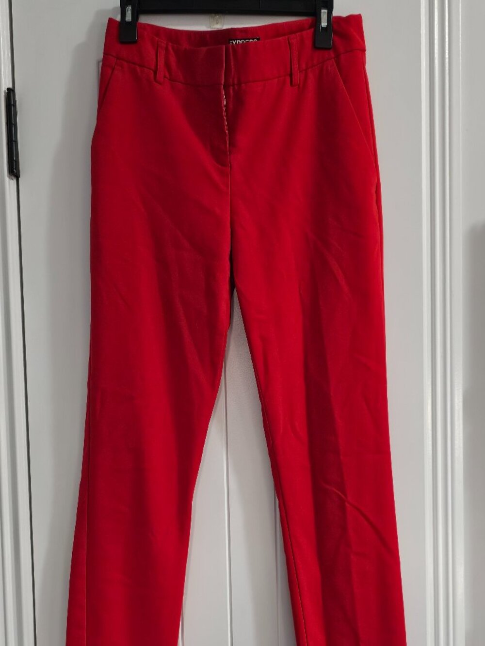 Express Columnist Cropped Pants Size 4R Red Ankle Dress Trouser